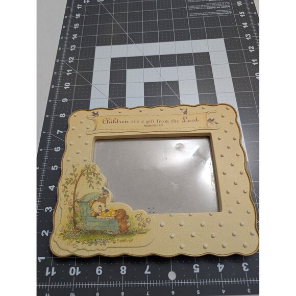 Really Woolly Psalm 127 Nursery Picture frame 4x6 Victorian cottage core style - Picture 2 of 9